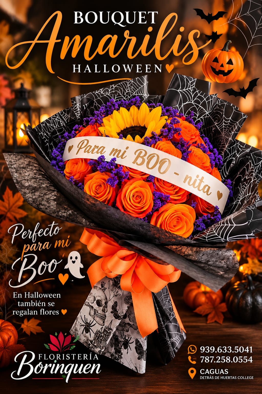 Bouquet Amarilis Halloween