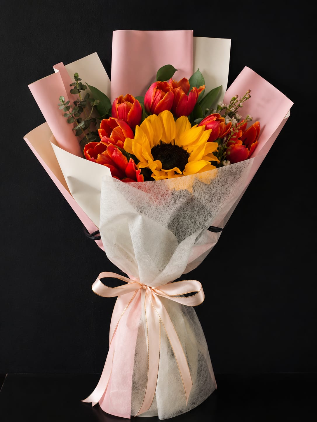 6017-3 Tulipanes+Girasol